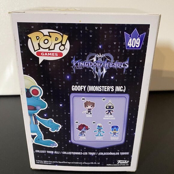 Funko POP! Disney Kingdom Hearts III: Monster’s Inc Goofy Figure #409 - Picture 4 of 7
